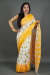 MG 453 Linen With Jari Border Printed Non Catalog Sarees Wholesale Online